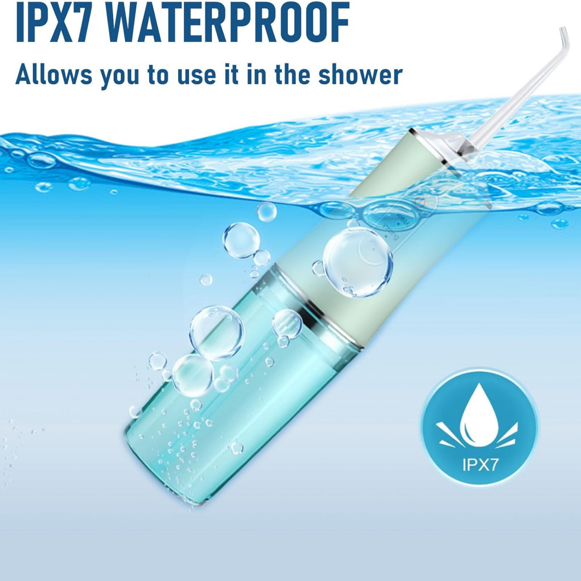 Water Dental Flosser Professional Irrigator for Dental & Oral Care with 8 Tips 4 Modes