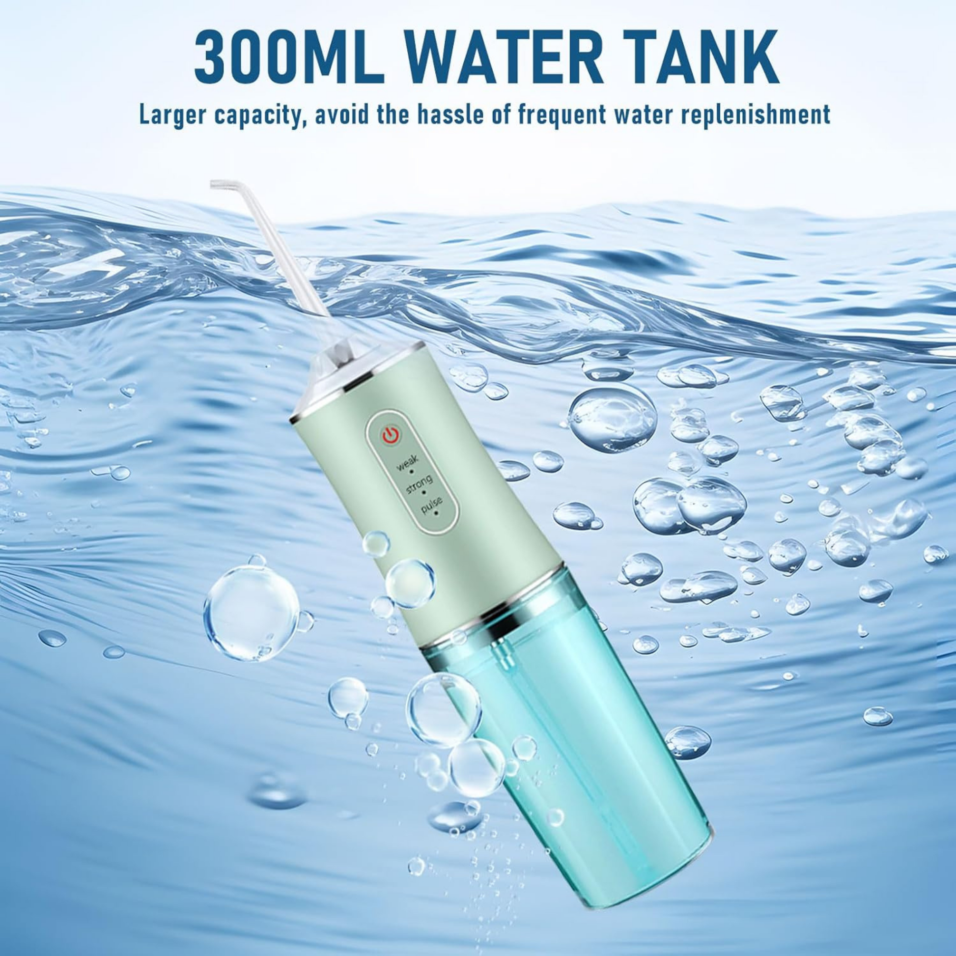 Water Dental Flosser Professional Irrigator for Dental & Oral Care with 8 Tips 4 Modes